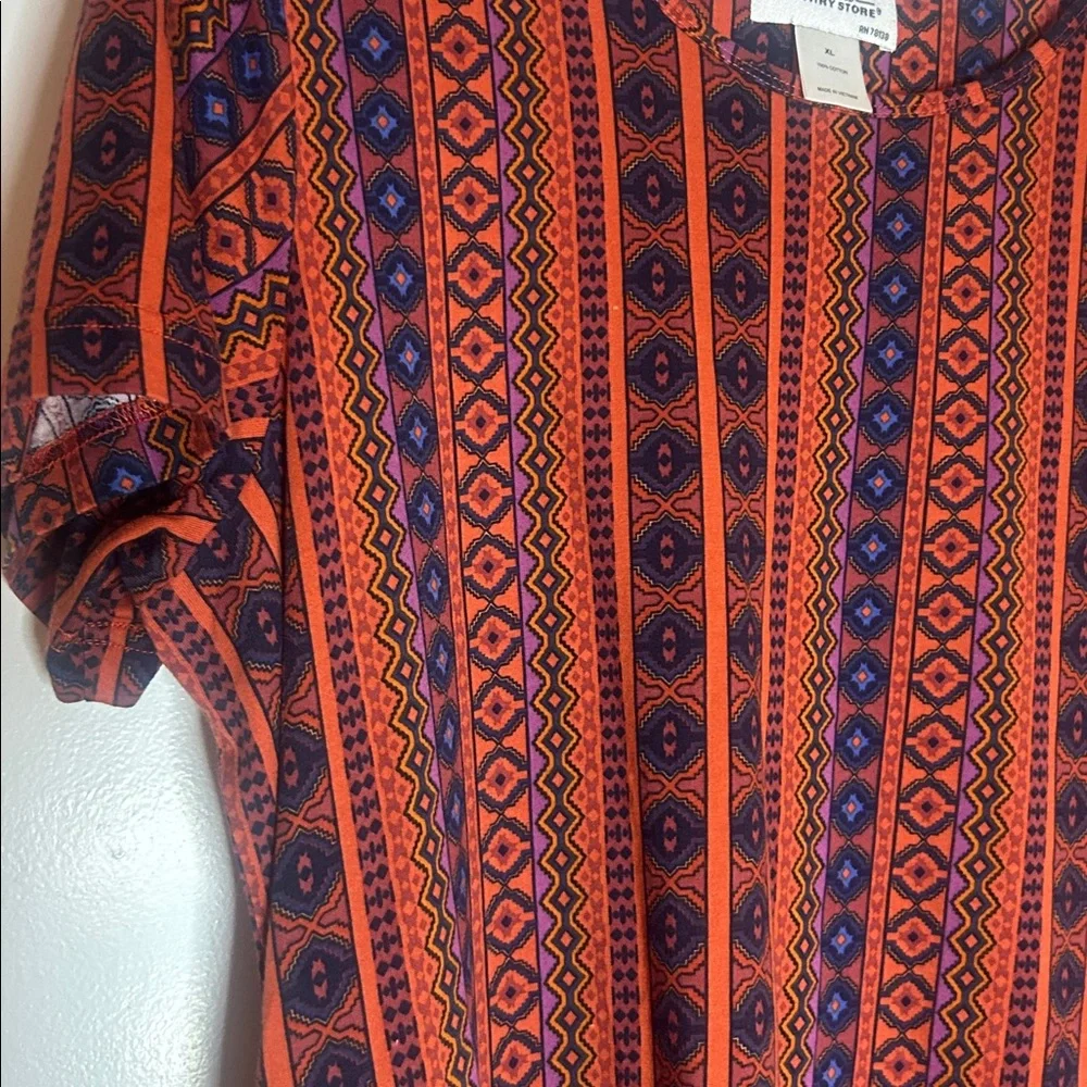 Vermont Country Store Boho Western Print Dress - Cotton - Picture 5 of 6